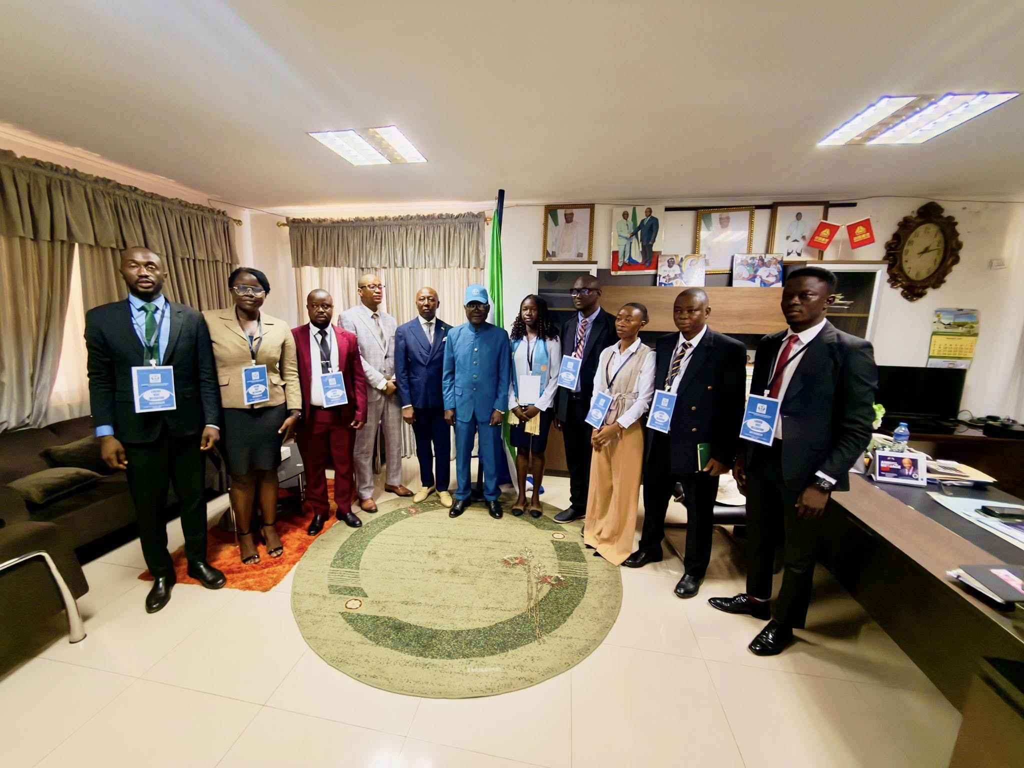United Team Sierra Leone Strengthens Diplomatic Engagement with the Embassy of Sierra Leone in Monrovia, Liberia