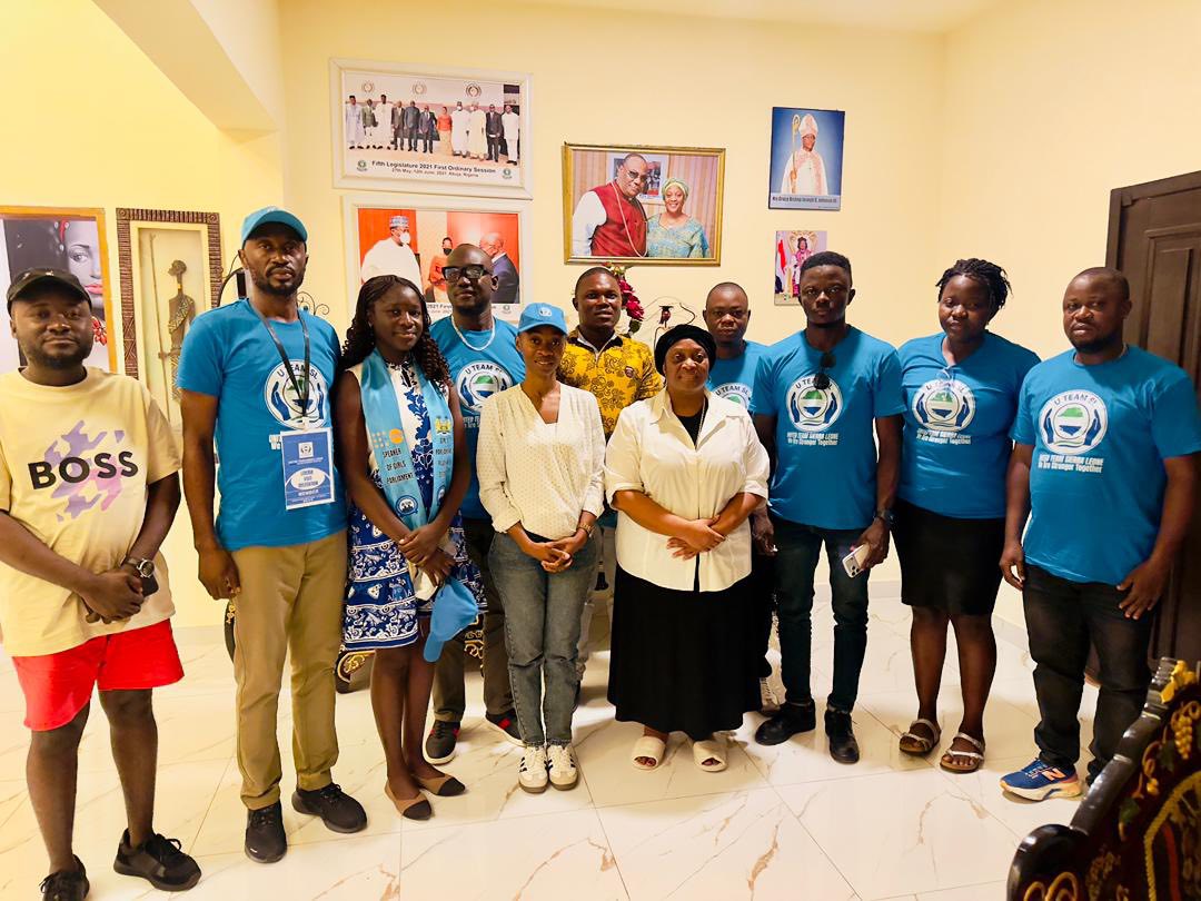 U Team SL Delegation Pays Condolence Visit to Former Vice President of Liberia, Jewel Howard-Taylor